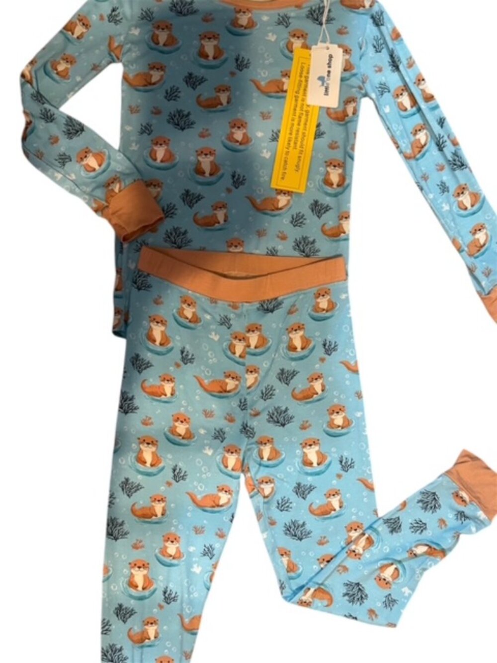 Little One Shop NWT Otter Splash 2PC Bamboo pajamas